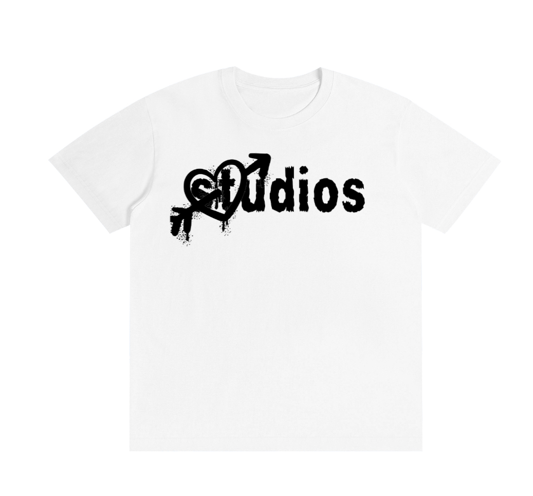 Studios Heart Tee — White