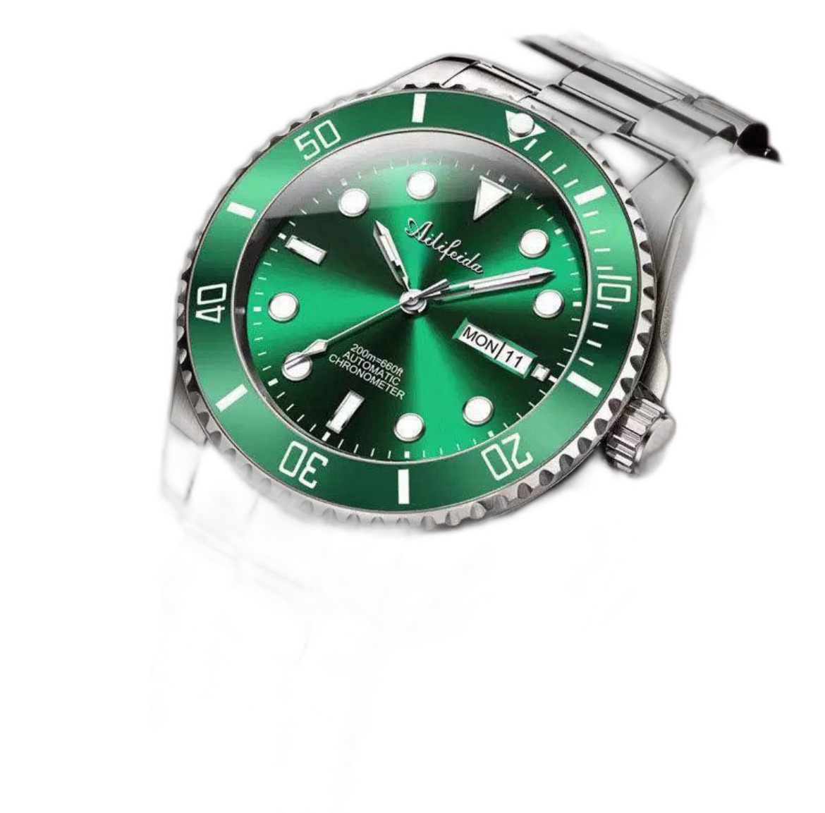 Submariner Auto Watch — Green