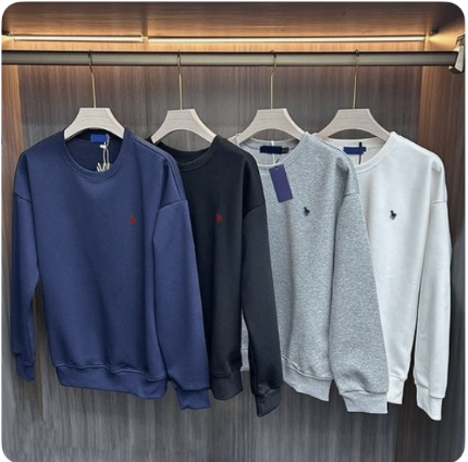 Pony Crewneck Sweatshirt — Blue