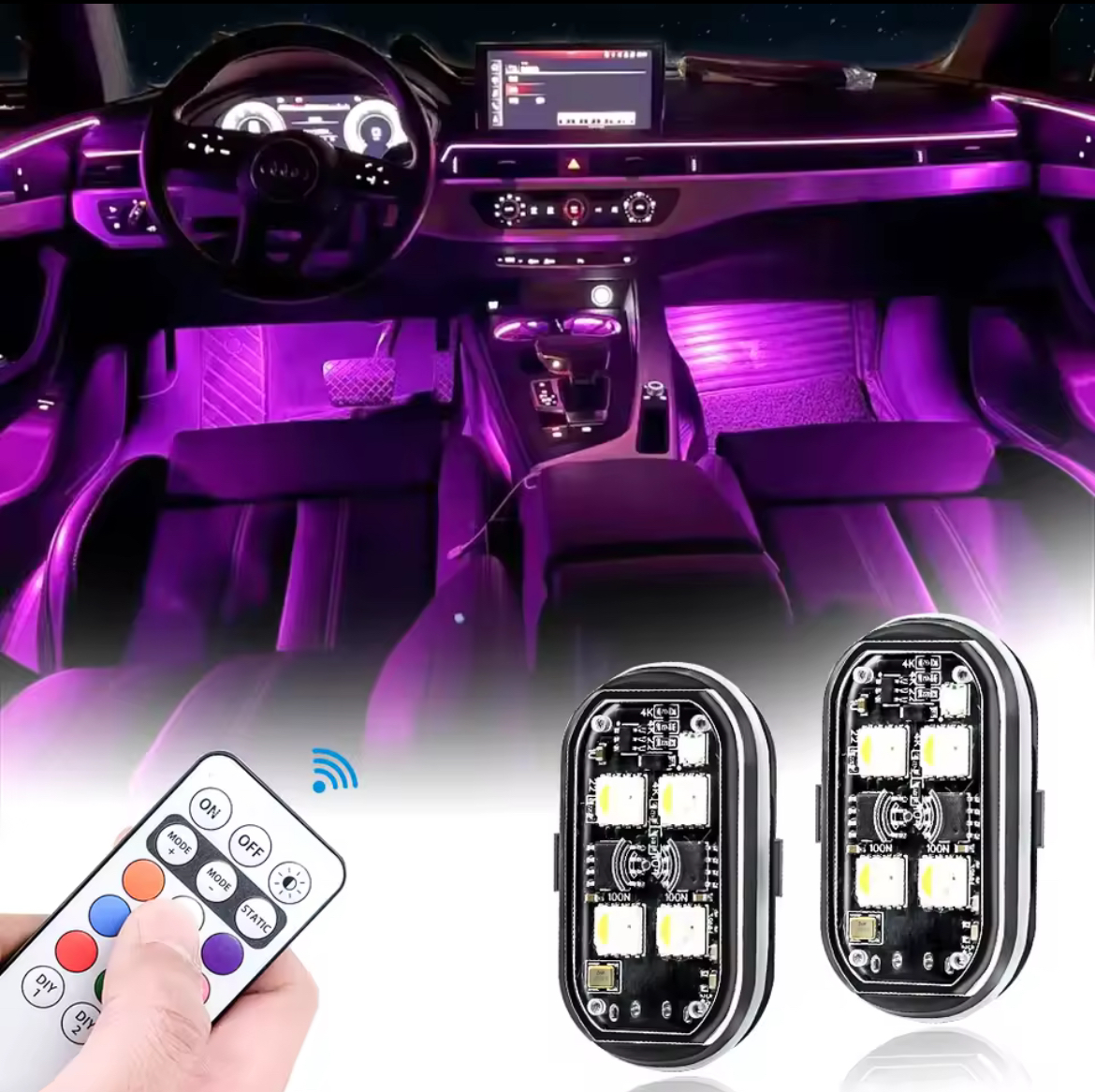 Wireless Car LED Ambient Lights
