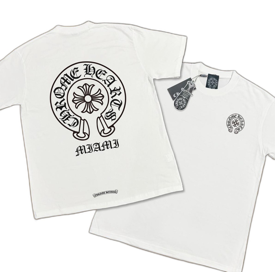Miami Horseshoe Tee — White