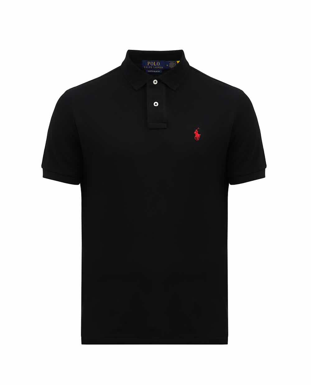Custom Slim Polo — Black