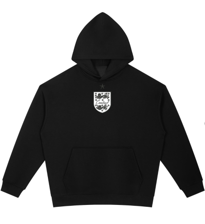 Crest Hoodie — Black