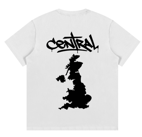 Cross UK Tee — White back