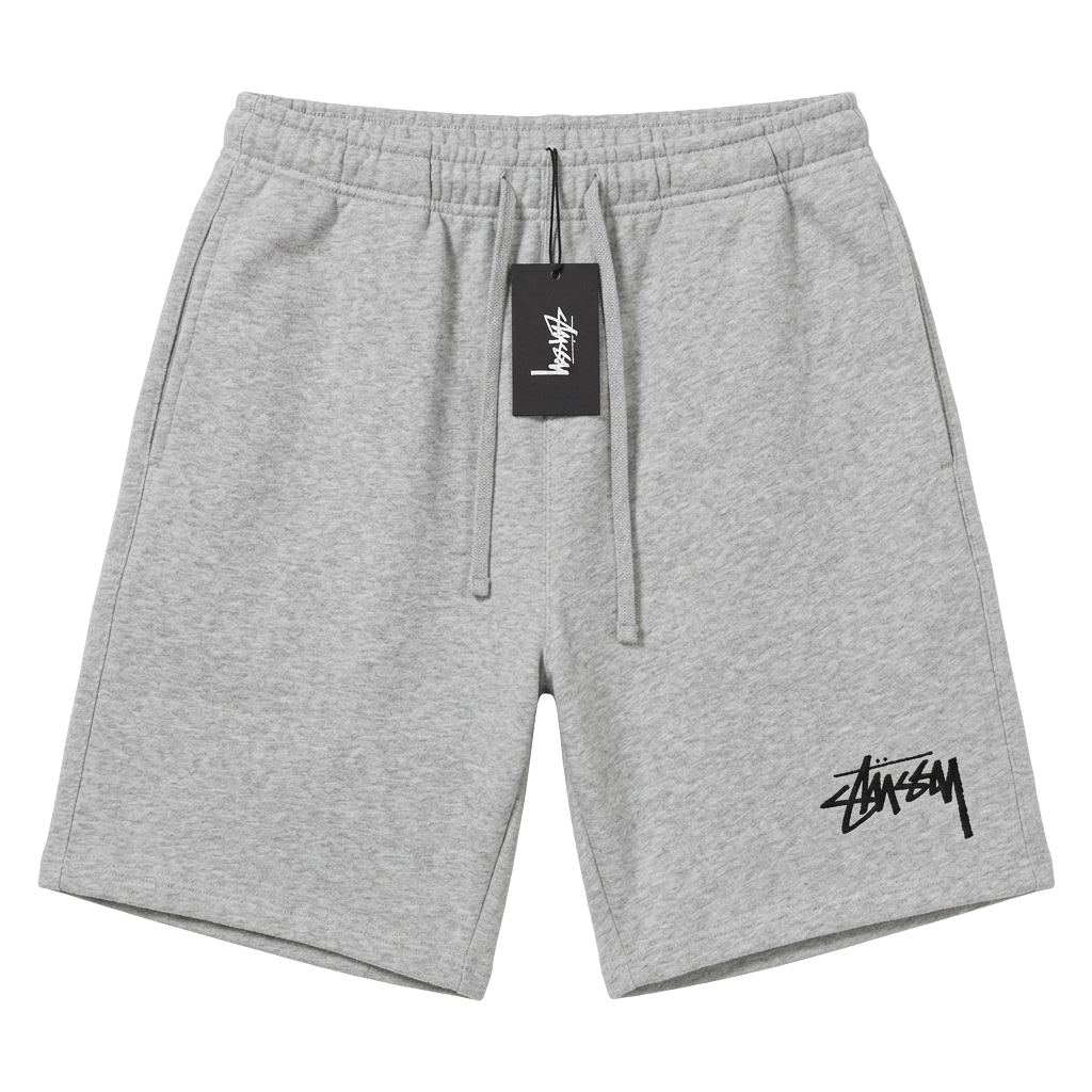 Stock Logo Sweat Shorts — Heather