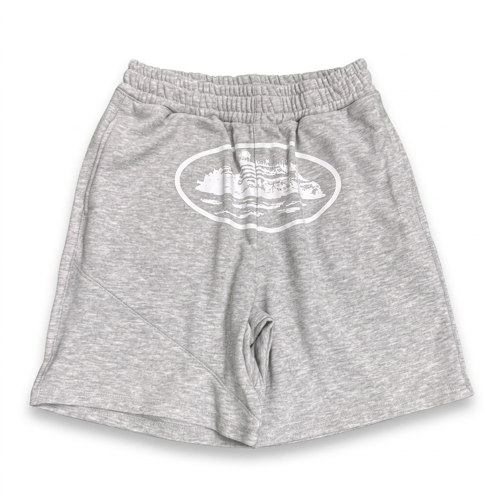 Alcatraz Sweat Shorts — Heather Grey