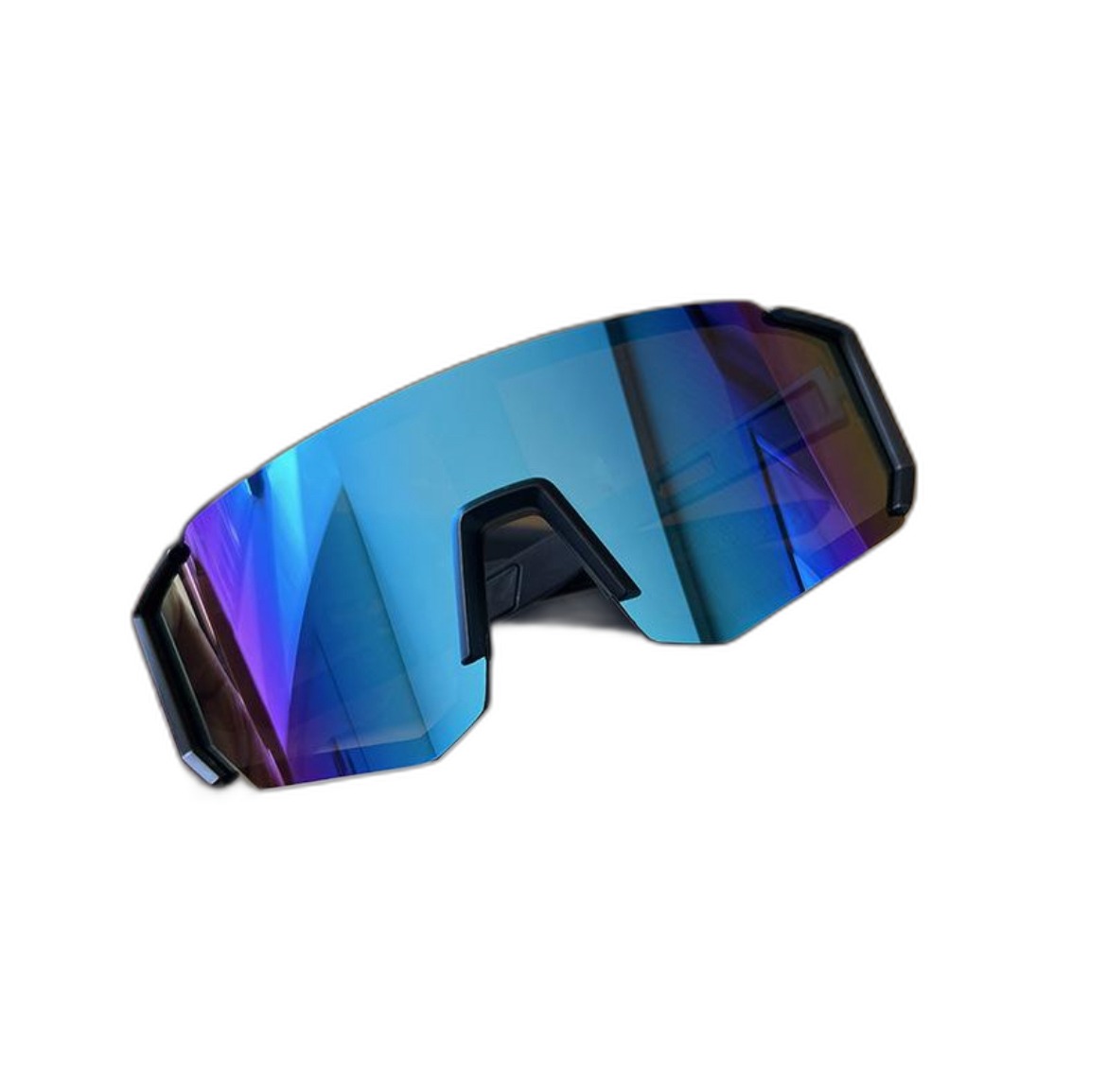 Mirror Sport Sunglasses — Black Blue