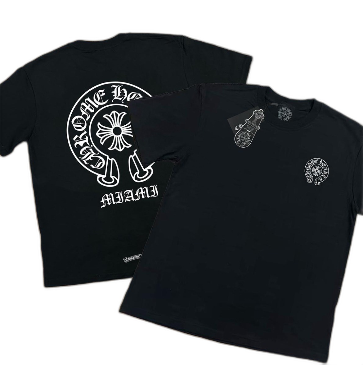 Miami Horseshoe Tee — Black